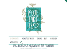 Tablet Screenshot of mojetakiete.pl